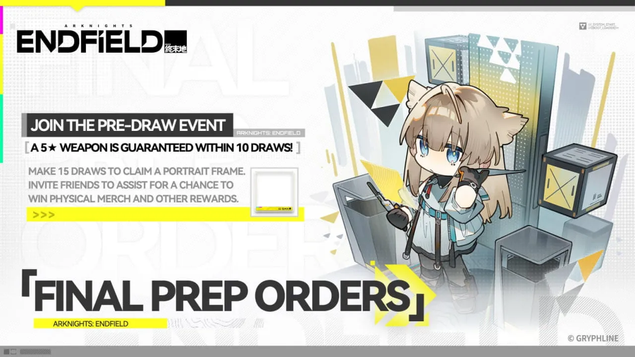 Final Prep Orders